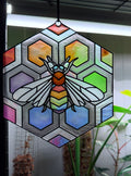 The Prism Hive | Faux Stained Glass Resin Suncatcher
